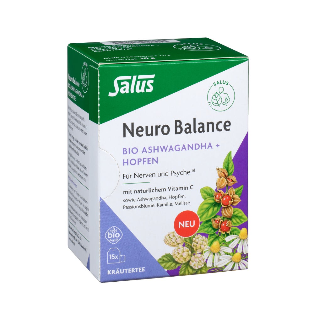 Neuro Balance Bio Ashwagandha+hopfen Tee Salus 15 St