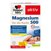 Produktabbildung: Doppelherz Magnesium 500 Nacht DEPOT 100 St