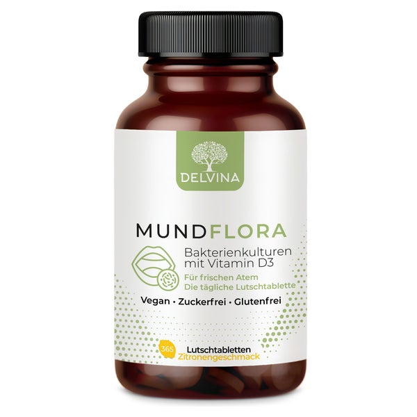 Delvina Mundflora Lutschtabletten gegen Mundgeruch - Zitrone 365 St