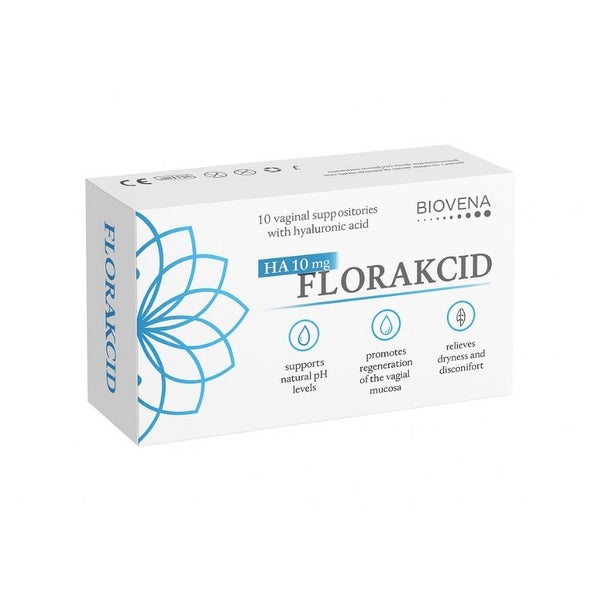 Biovena Health Florakcid HA 10 mg – Vaginalzäpfchen 10 St