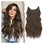 Extensions gewellt Synthetik unsichtbar 8 10# Kastanie Braun 1 St