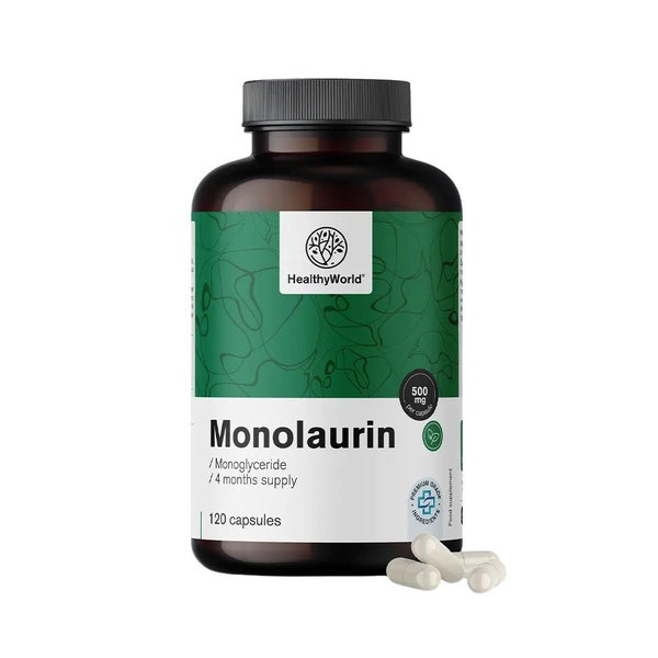 HealthyWorld Monolaurin 500 mg 120 St