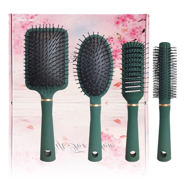 4-teiliges Haarbürsten-Set für Damen und Kinder, flexible we 1 St