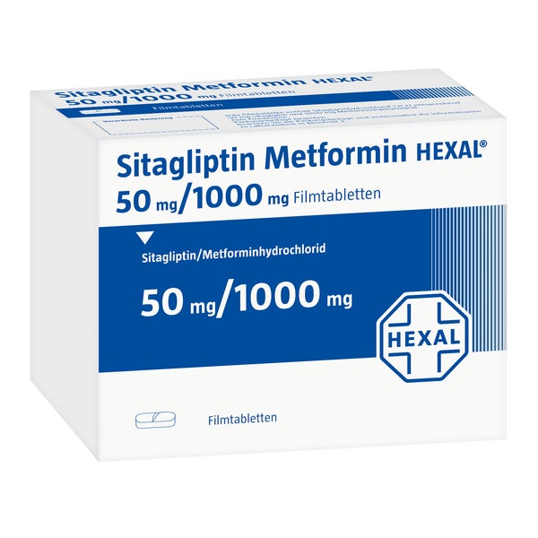 SITAGLIPTIN Metformin HEXAL 50 mg/1000 mg Filmtab. 196 St