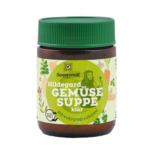Bio Klare Gemüsesuppe im 120g Glas – Sonnentor Gemüsebrühe ohne Zusatzstoffe 120 g