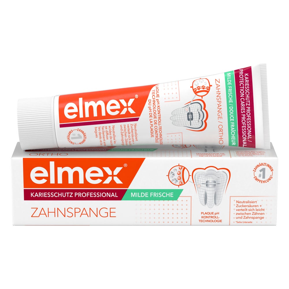 elmex Kariesschutz Professional + Zahnspange Zahnpasta 75 ml