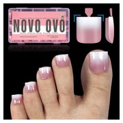 Zehennägel French Tip Sharp Square Toe Nail tips Ombre Berry 1 St