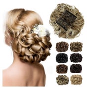 Haarteil Scrunchie Chignon Updo Bun 27T613 Braun Blond geble 1 St