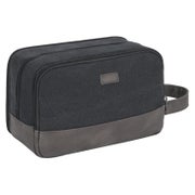 Kulturtasche Herren Doppkit Canvas Rasierutensilien Schwarz 1 St