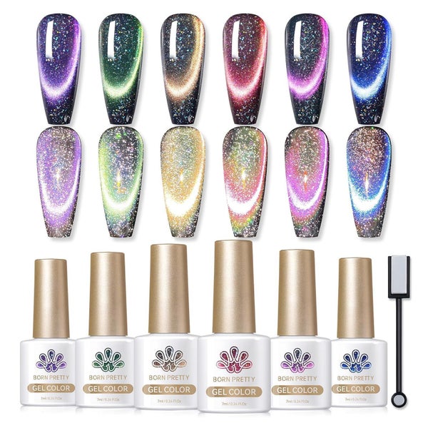 Nagellack UV 9D Cat Eye Magnet Chamäleon Set Magnetstift Hir 1 St
