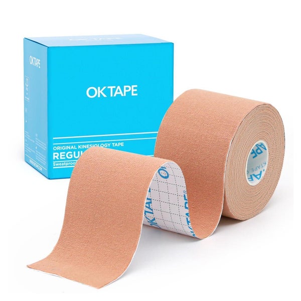 OK TAPE Kinesiologieband Basic, 5cm x 5m, 1 Rolle Beige