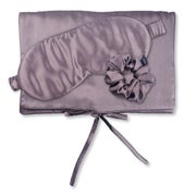 TRAVEL SET BEAUTY M Tasche, Schlafmaske & Scrunchie M aus Seide