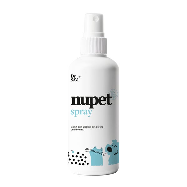 Dr. SAM nupet Spray - Geraniol-basiertes Spray für Hunde und Katzen - Natürliche Barriere für Wohlbefinden und tägliche Sicherheit