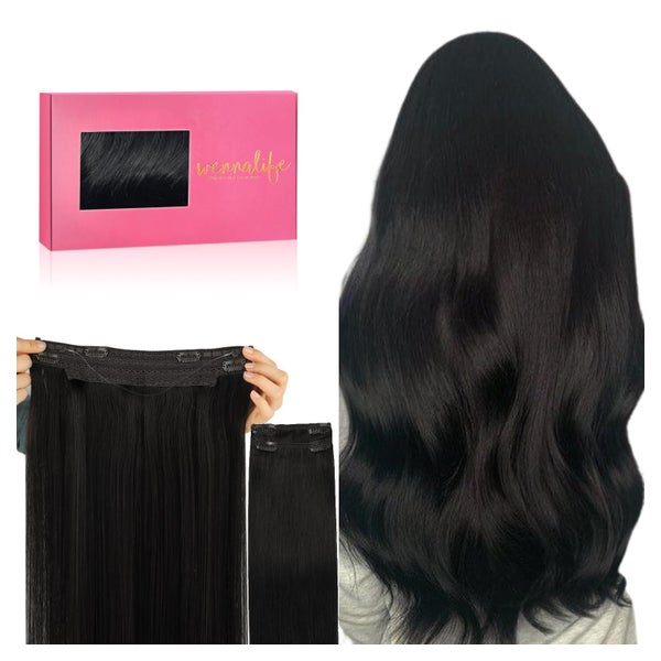Extensions Flip In 50cm-140g-Invisible Wire #1B Natürliches 1 St