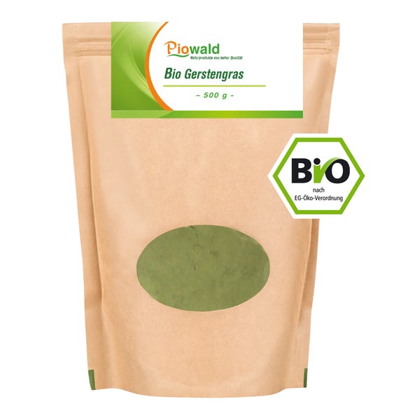 Piowald BIO Gerstengras Pulver 500 g