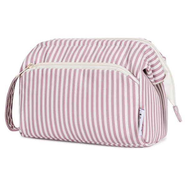 Kulturtasche Damen Kosmetiktasche Reise rosa Streifen Y-rosa 1 St