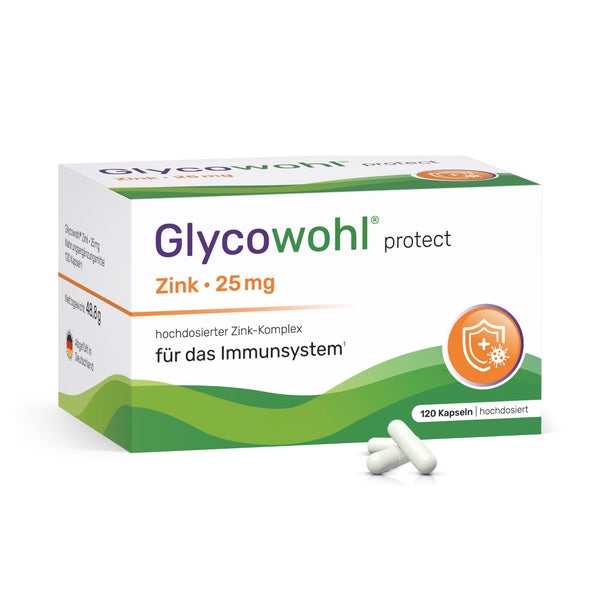 Glycowohl Zink-Komplex 25 mg hochdosierte Kapseln vegan 120 St