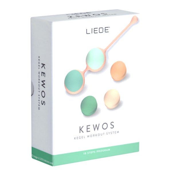 Liebeskugel-Set, 4 Gewichte (15g–55g), Ø 3,2 cm, Peach/Mint (4 Stück) 4 St