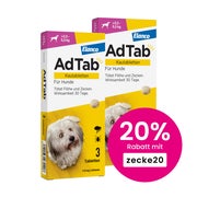Produktabbildung: AdTab Kautabletten 2,5-5,5 kg Doppelpack 2X3 St