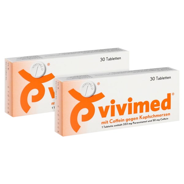 Vivimed mit Coffein gegen Kopfschmerzen 2X30 St