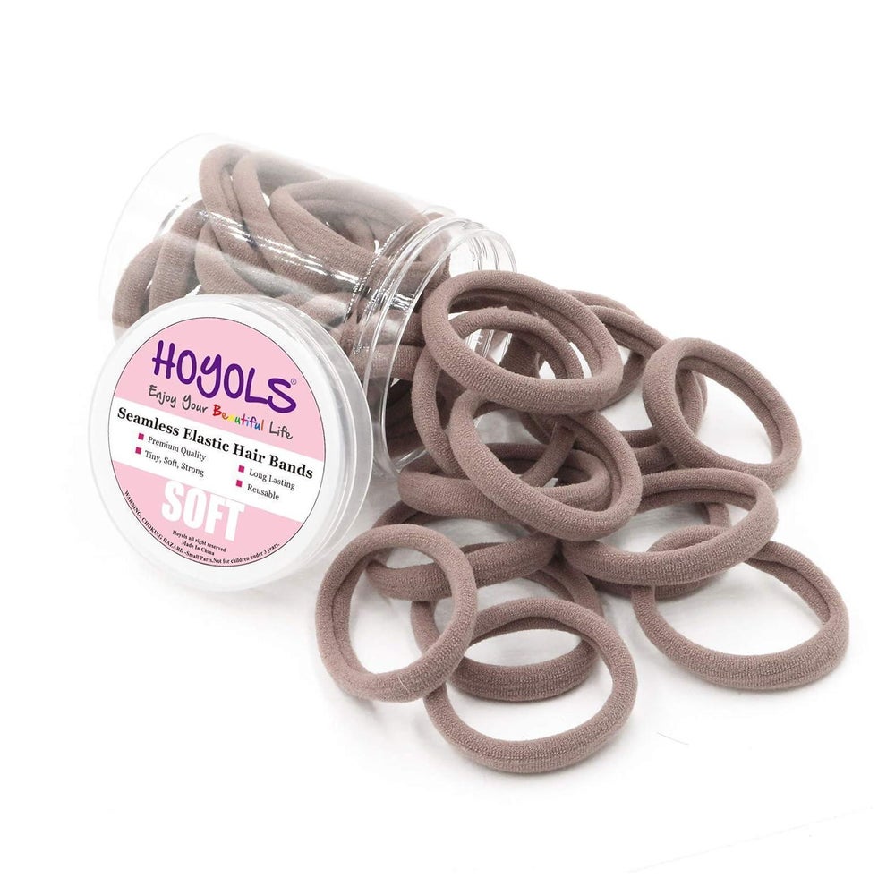 HOYOLS 1,6-Zoll elastische Haarbänder Nylon Pferdeschwanzhal 1 St