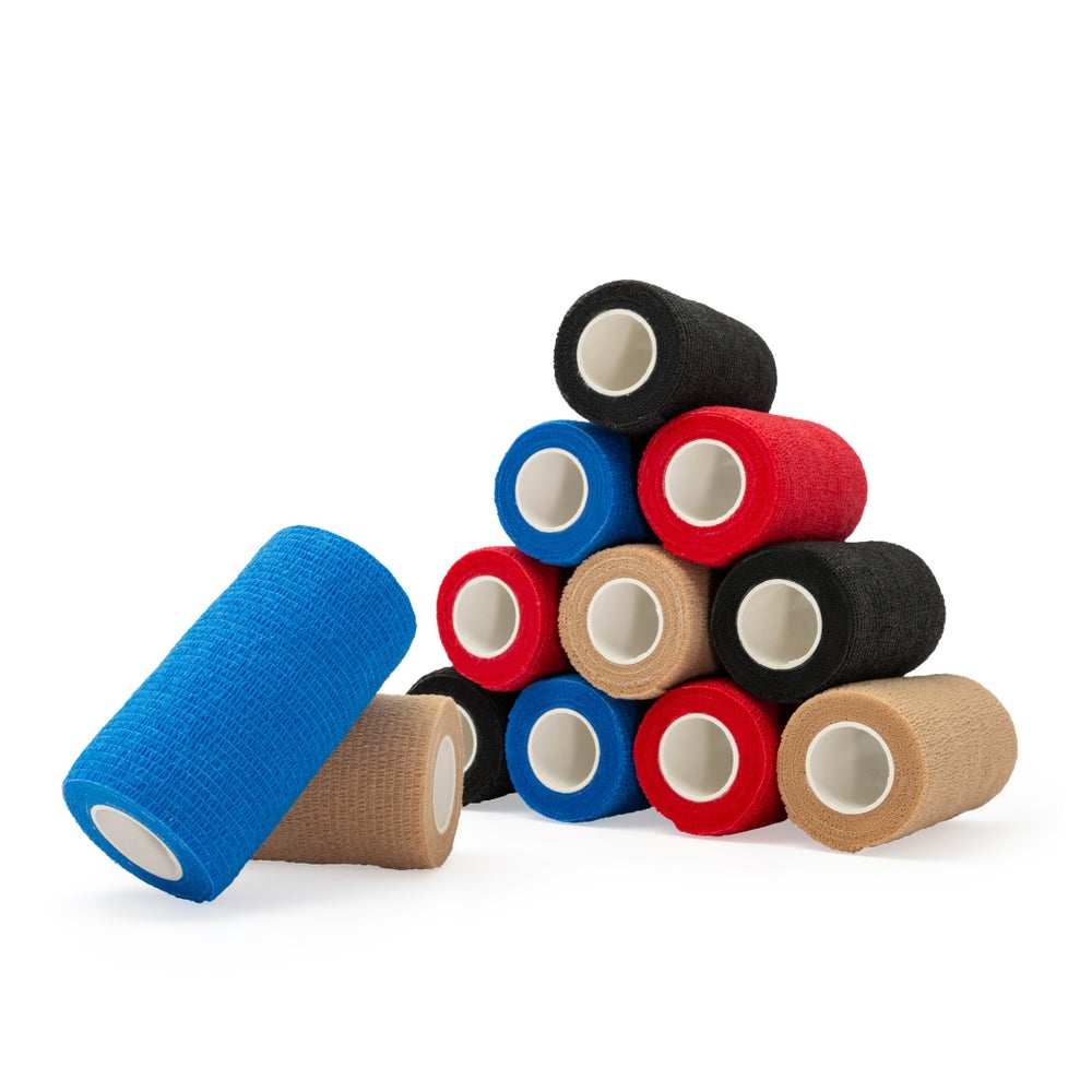 axion® Haftbandage 10 cm Breite Mix-Set in 4 Farben 12 St