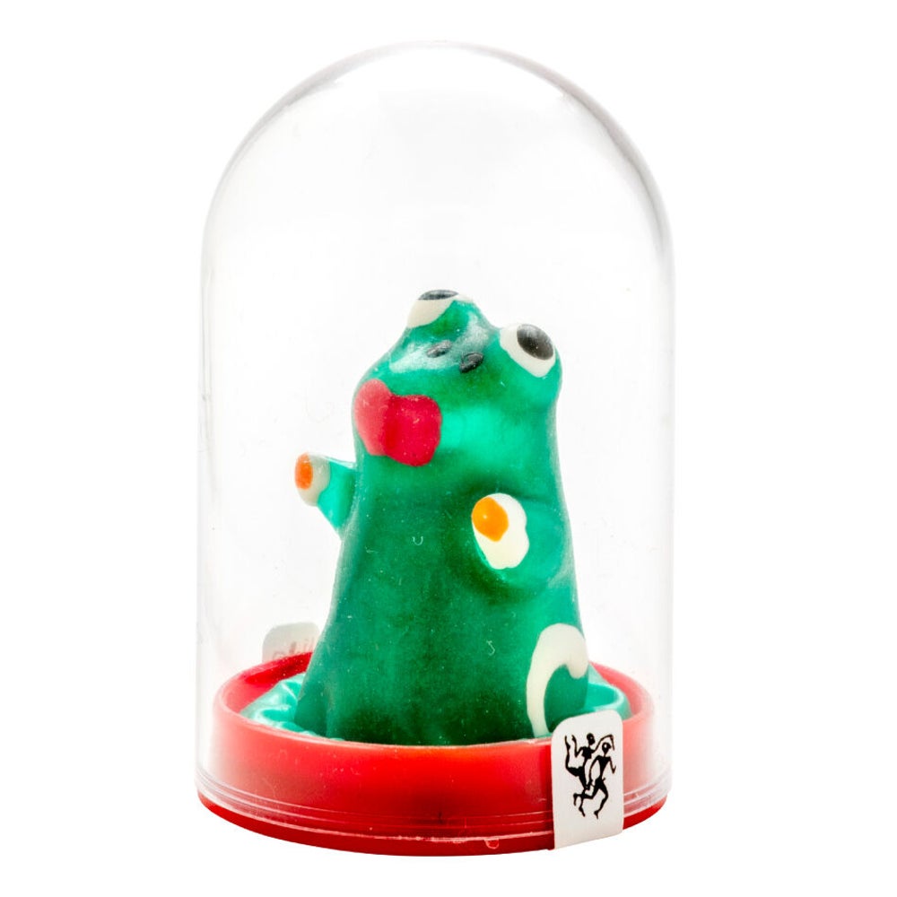 Scherzkondom mit Figur «Frosch» 1 Stück, handbemalt (1 Stück) 1 St