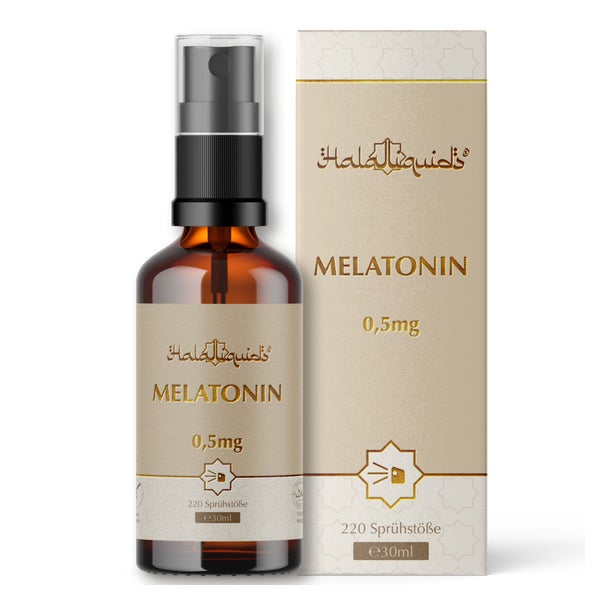 Halal Food - Melatonin Tropfen - 0,5mg - mit Pflanzenstoffen 30 ml