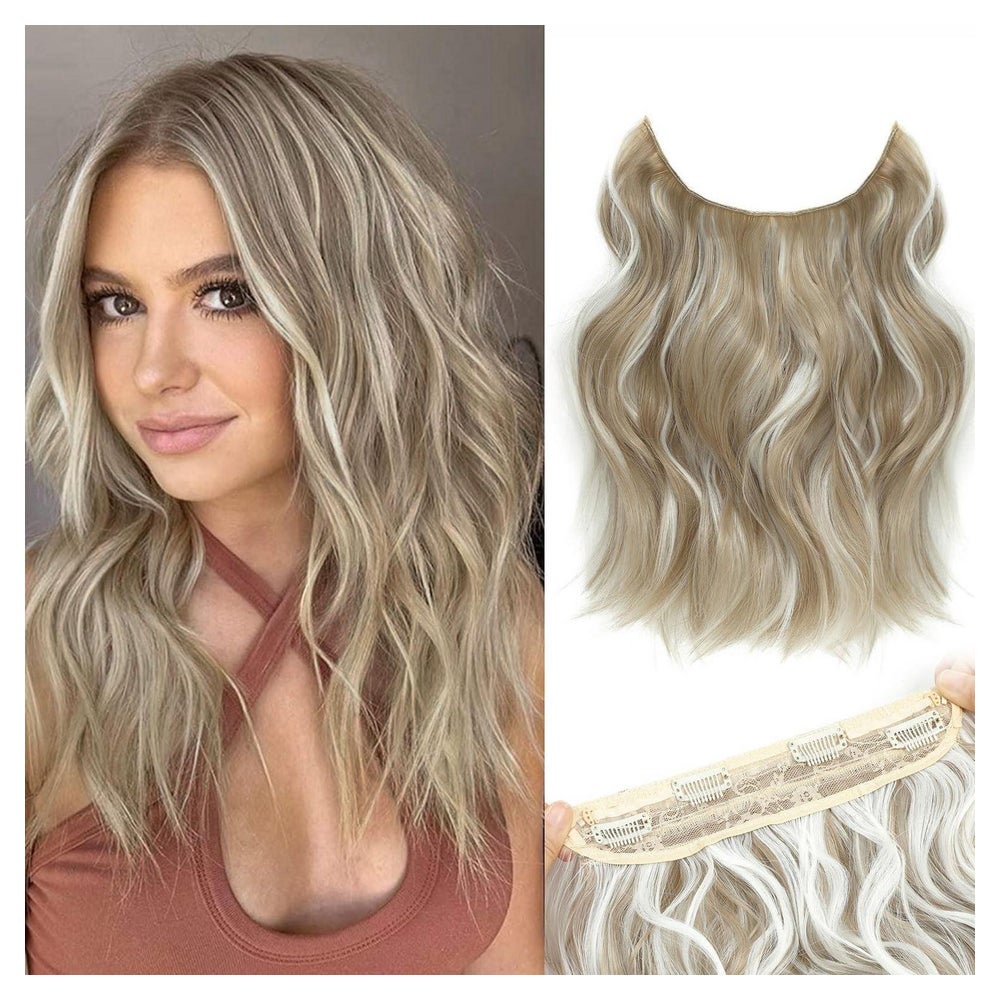Haarverlängerung 30.5cm Dunkles Aschblond Gemischt mit Leuch 1 St