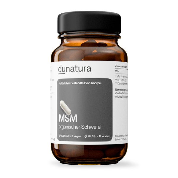 MSM 500mg - 84 Kapseln - vegan - Gelenke