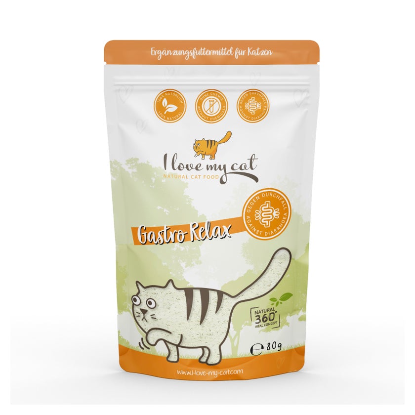 ILMC Nahrungsergänzung für Katzen - Gastro Relax Pulver 80g 80 g