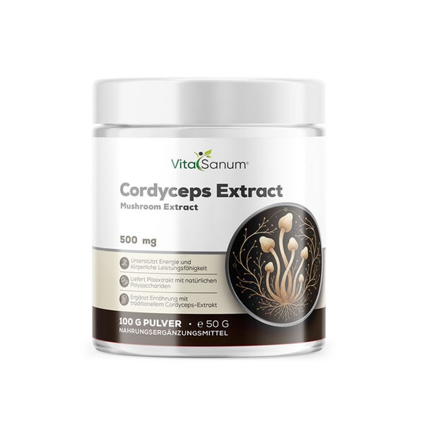 VitaSanum® Cordyceps Extrakt – 500 mg Tagesportion – 50 g 50 g