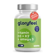 gloryfeel® Vitamin D3 + K2 & Omega 3 - 5.000 I.E. 90 St