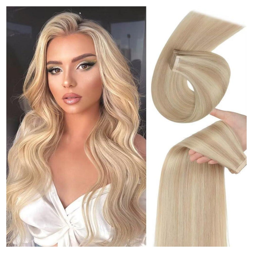 Tape Extensions Echthaar 20pcs 50cm P18K 60# 20inch(50cm)-20 1 St