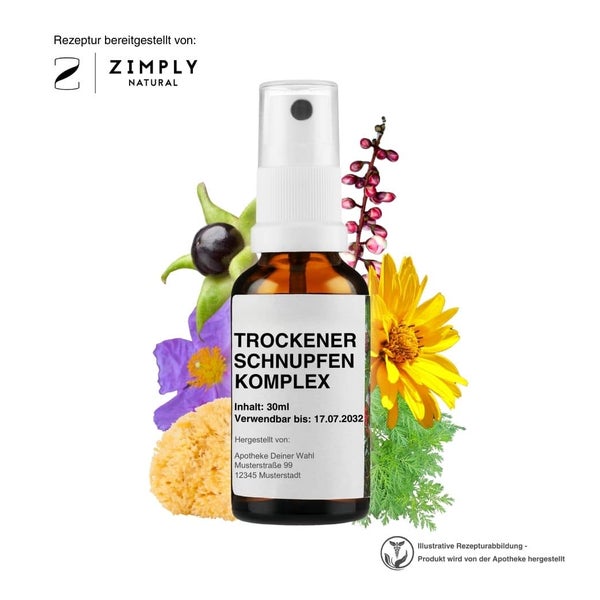 Zimply Natural TROCKENER SCHNUPFEN KOMPLEX - Pflanzbasierte Rezeptur 30 ml