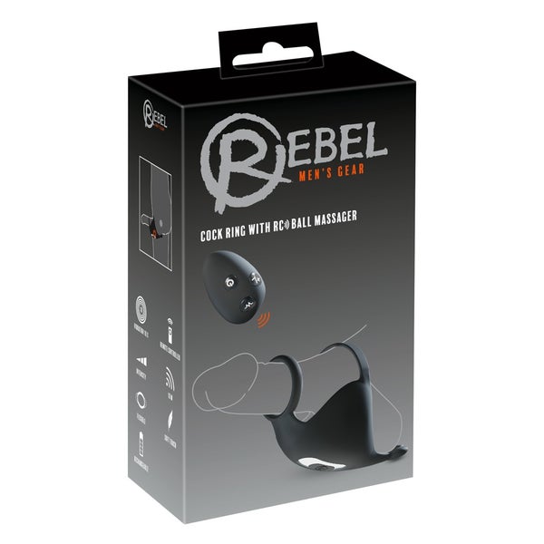 Rebel - Cock ring with RC ball massager 1 St