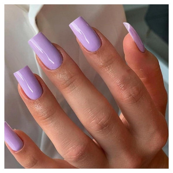 Kunstnägel Press On Nails Acryl Sarg Lange 24 Stück Lila 1 St