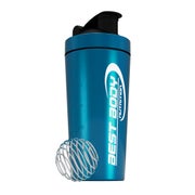 Edelstahl Shaker - metallic blau - Design Best Body Nutrition - Stück