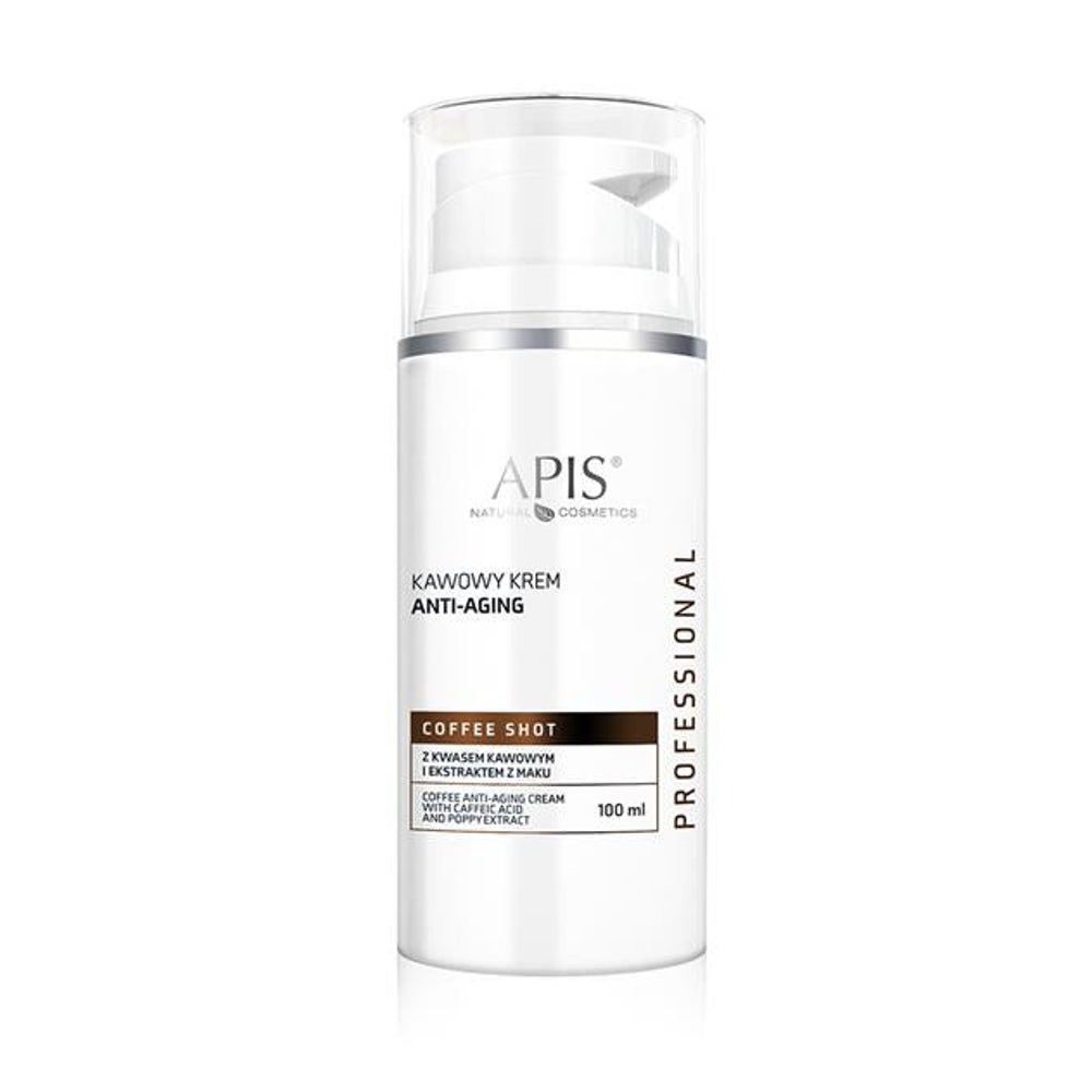 APIS COFFEE SHOT, Anti-Aging Creme mit Kaffeesäure und Mohnextrakt 100 ml