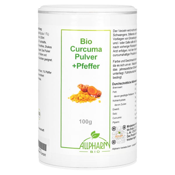 Bio Curcuma Mit Pfeffer 100 g