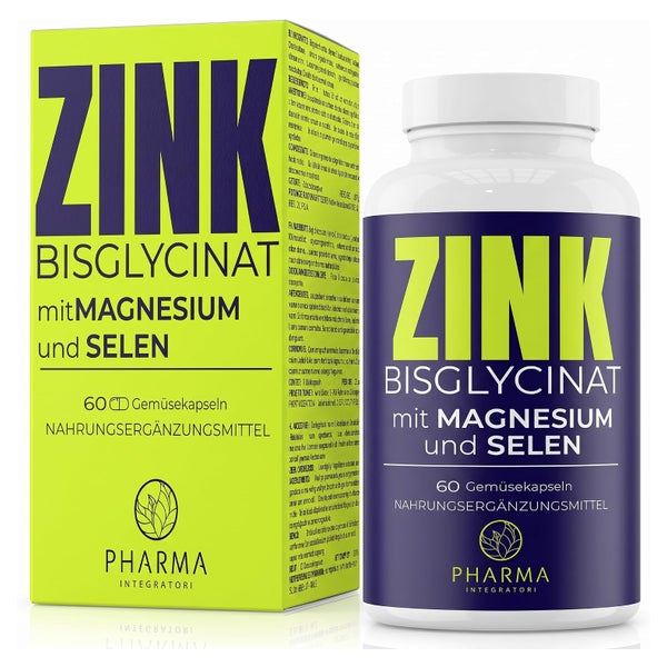 PHARMA INTEGRATORI Zinkbisglycinat mit L-Carnitin, Calcium 60 St