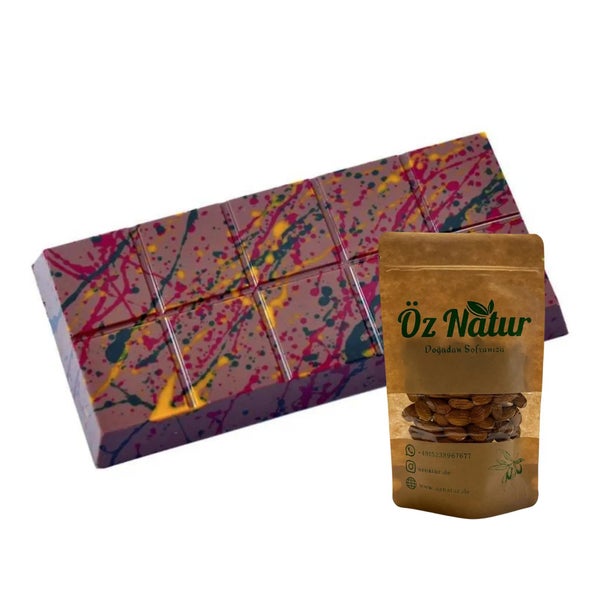 Dubai Schokolade 200g + Geschenk! 100g Naturbelassene Mandeln 200 g