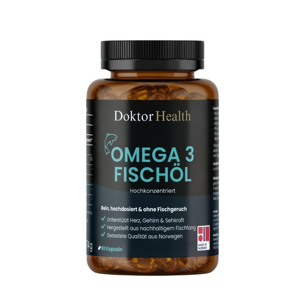 Doktor Health Omega-3 Fischöl 1300mg TG-Form, 90 Stk 90 St