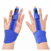 COOL-i Fingerschiene Blau mit Alu Stütze 1 St