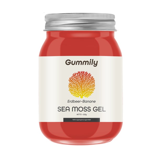 Sea Moss Irisches Seemoos Wild Erdbeere Banane 525 g