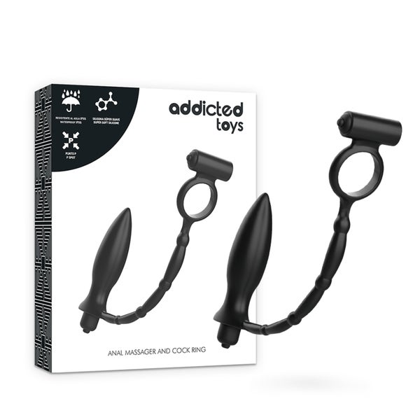 Addicted Toys - Analplug mit Vibrationsring