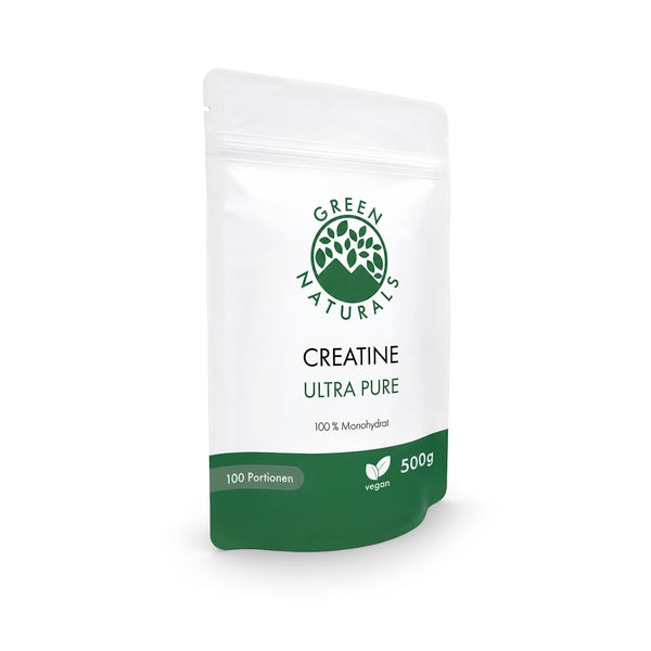 GREEN NATURALS Creatine Ultra Pure 100% Monohydrat 500 g