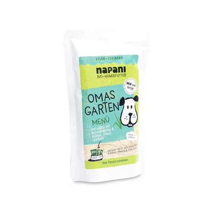 Bio Menü für Hunde Omas Garten mit Hirse und Kichererbsen... 150 g, 150