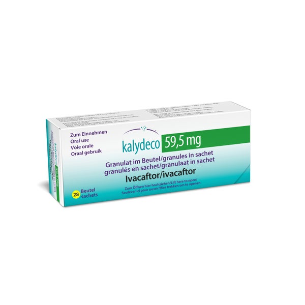 Kalydeco 59,5 mg Granulat im Beutel 28 St
