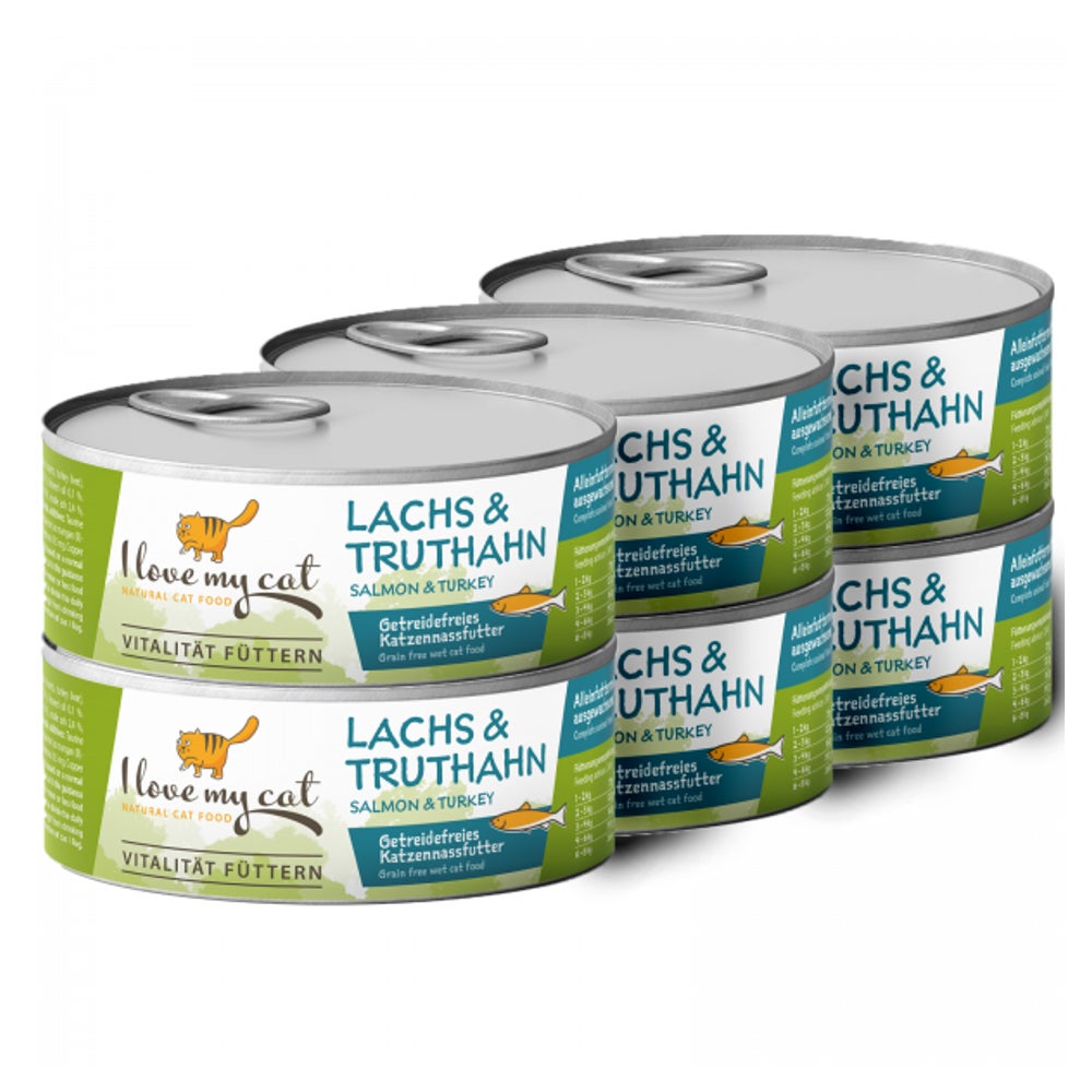 I love my cat Katzenfutter Nass mit Lachs und Truthahn 600 g 600 g